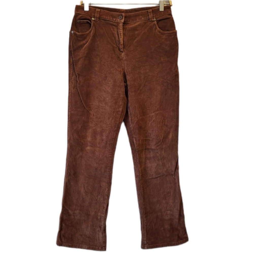 Woolrich Brown Straight Leg High Rise Corduroy Pants